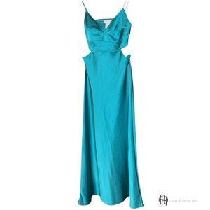 NWOT - House Of Harlow 1960 Corset, Cut Out, Midi slip dress
